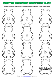 Grade 1 Counting Printable Maths Worksheets and Exercises